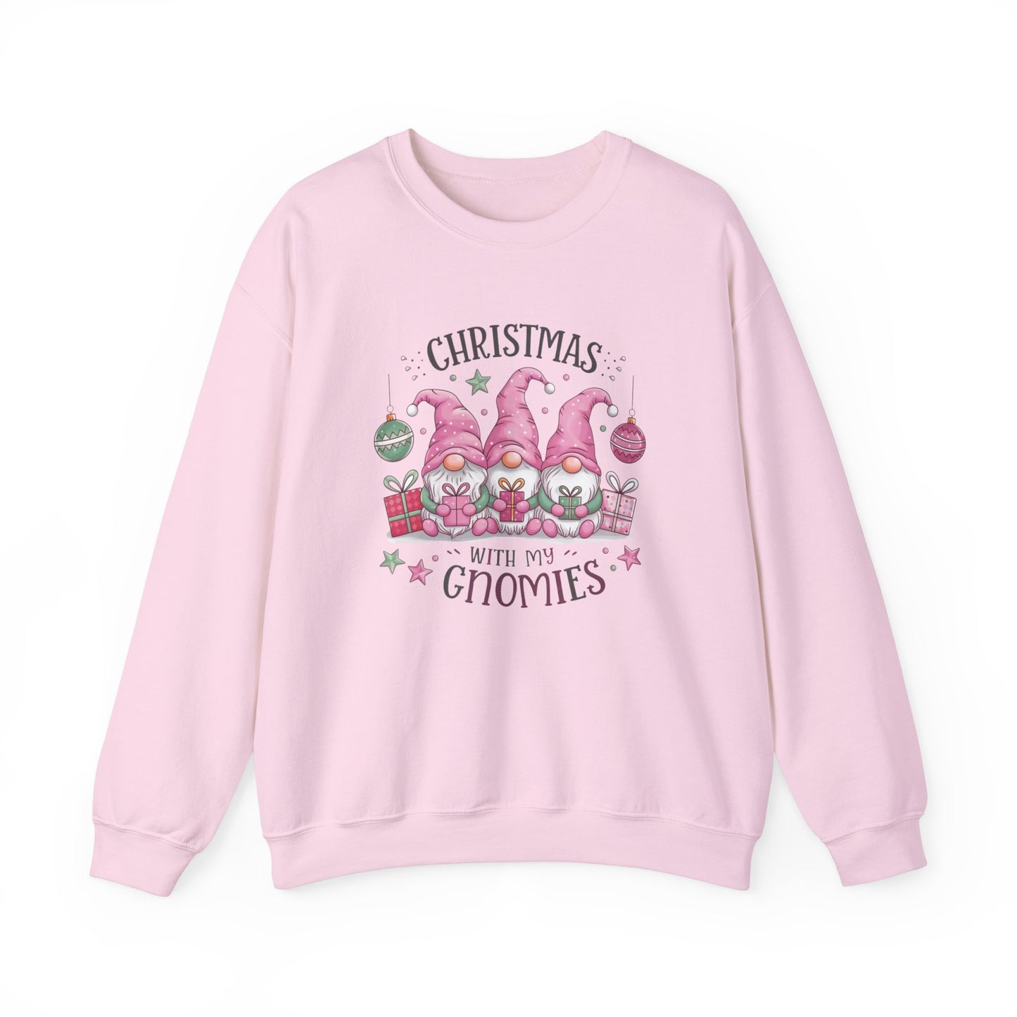 Christmas With My Gnomies Xmas Sweatshirt For Women