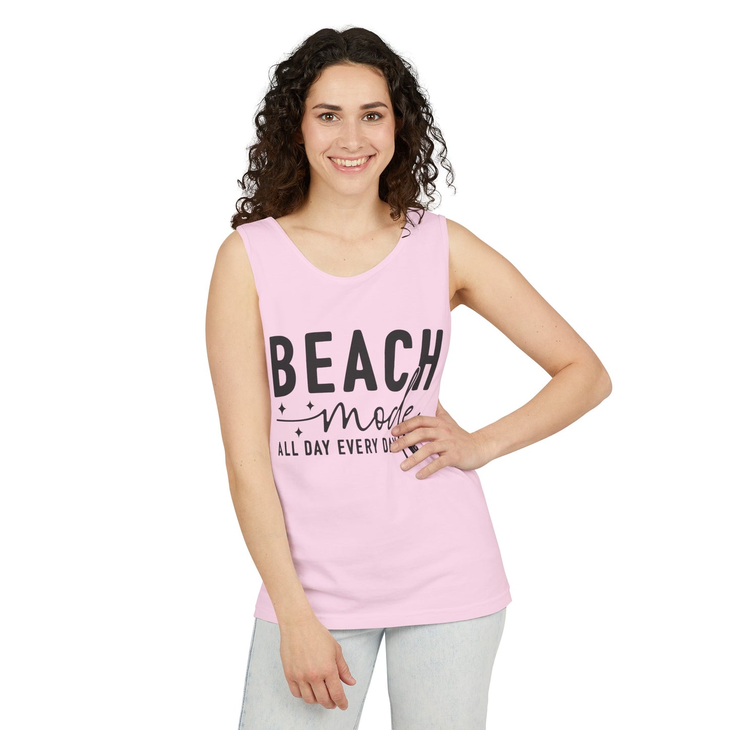 Beach Shirts Beach Mode Activated Tank Top For Men Women Regular And Plus Sizes 8 Colors 100% Cotton