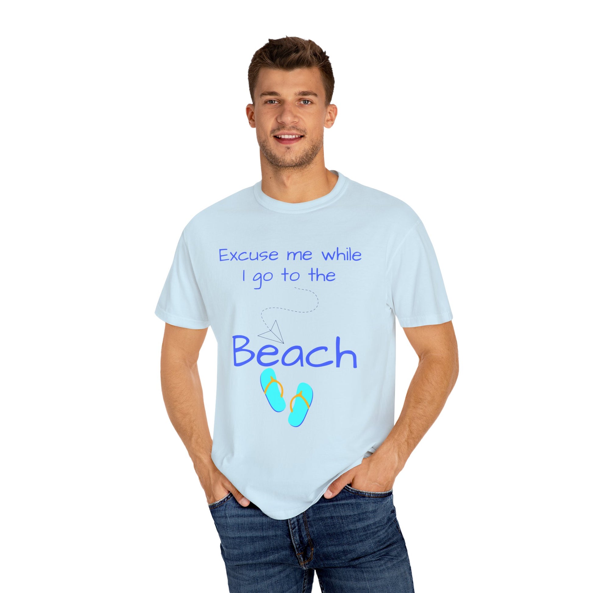 light blue beach vacation tshirts