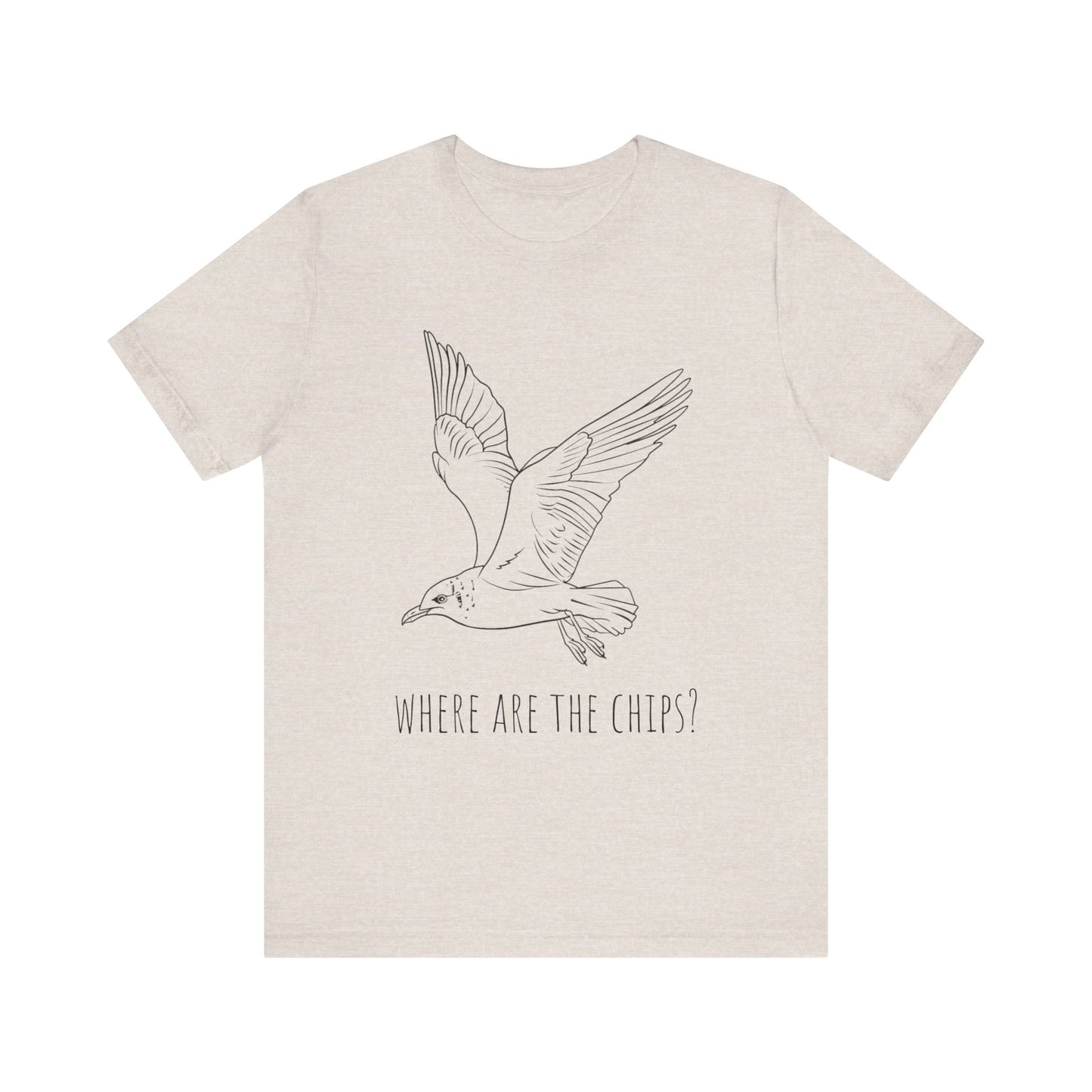 Funny Seagull Shirt Where Are The Chips T-Shirt