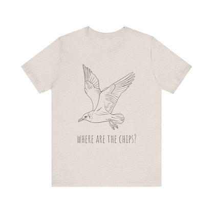 Funny Seagull Shirt Where Are The Chips T-Shirt