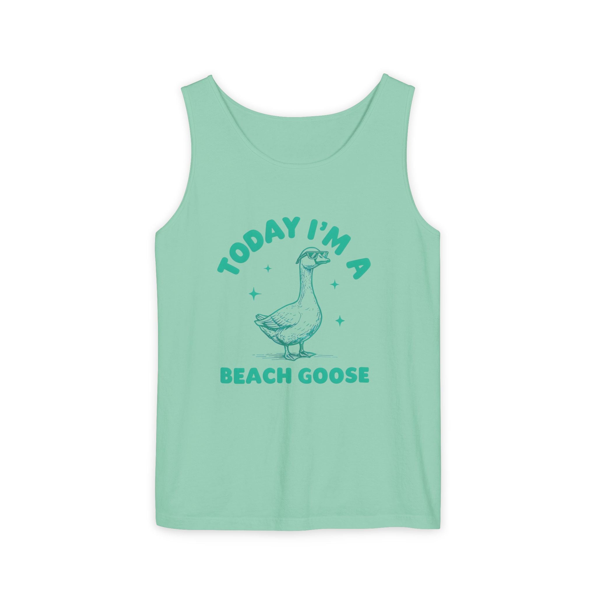 Funny Goose Tank Top, Beach Goose Shirt, Comfort Colors Summer Sleeveless Tee, Humorous Bird Lover Gift, Vintage Cover-up