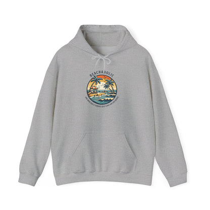 Beach Hoodie Surf Sweatshirt With Hood Unisex Beachaholic Shirt For Beach Lovers