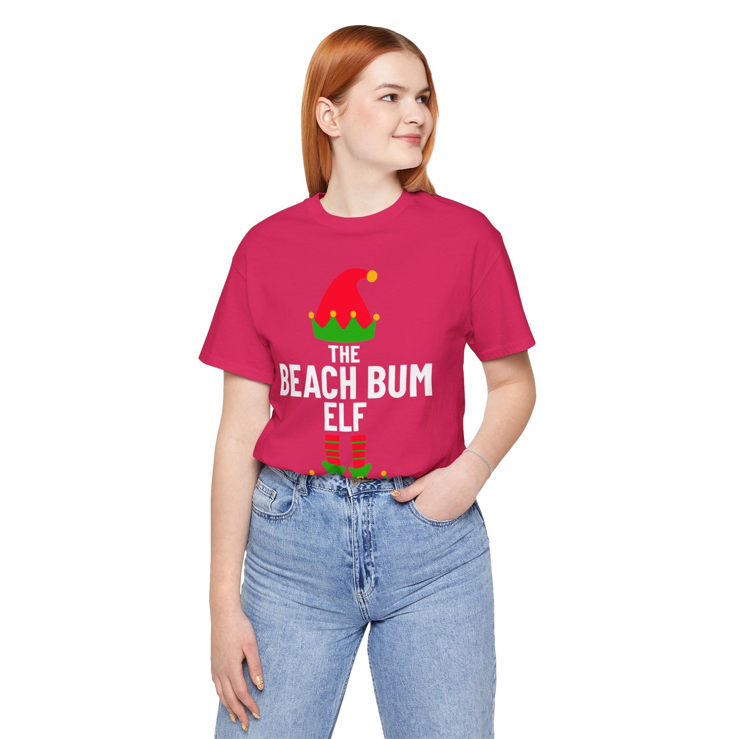 Beach Bum Shirt, Christmas Beachy Tshirt, Gift for Beach Bums, Unisex Tee, Ocean Vibes Top, Summer Vacation T-Shirt, Coastal Theme Clothing, Vacay Vibes