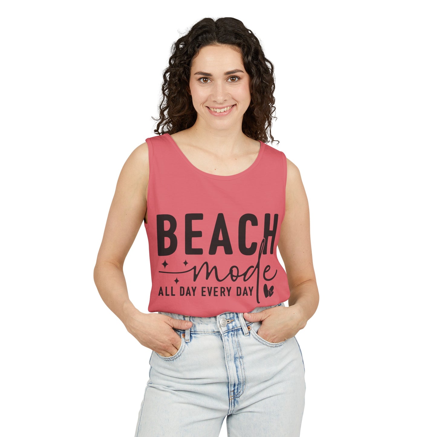 Beach Shirts Beach Mode Activated Tank Top For Men Women Regular And Plus Sizes 8 Colors 100% Cotton