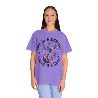 Mermaid Lovers TShirt Soul Of A Mermaid Mouth Of A Sailor Tee