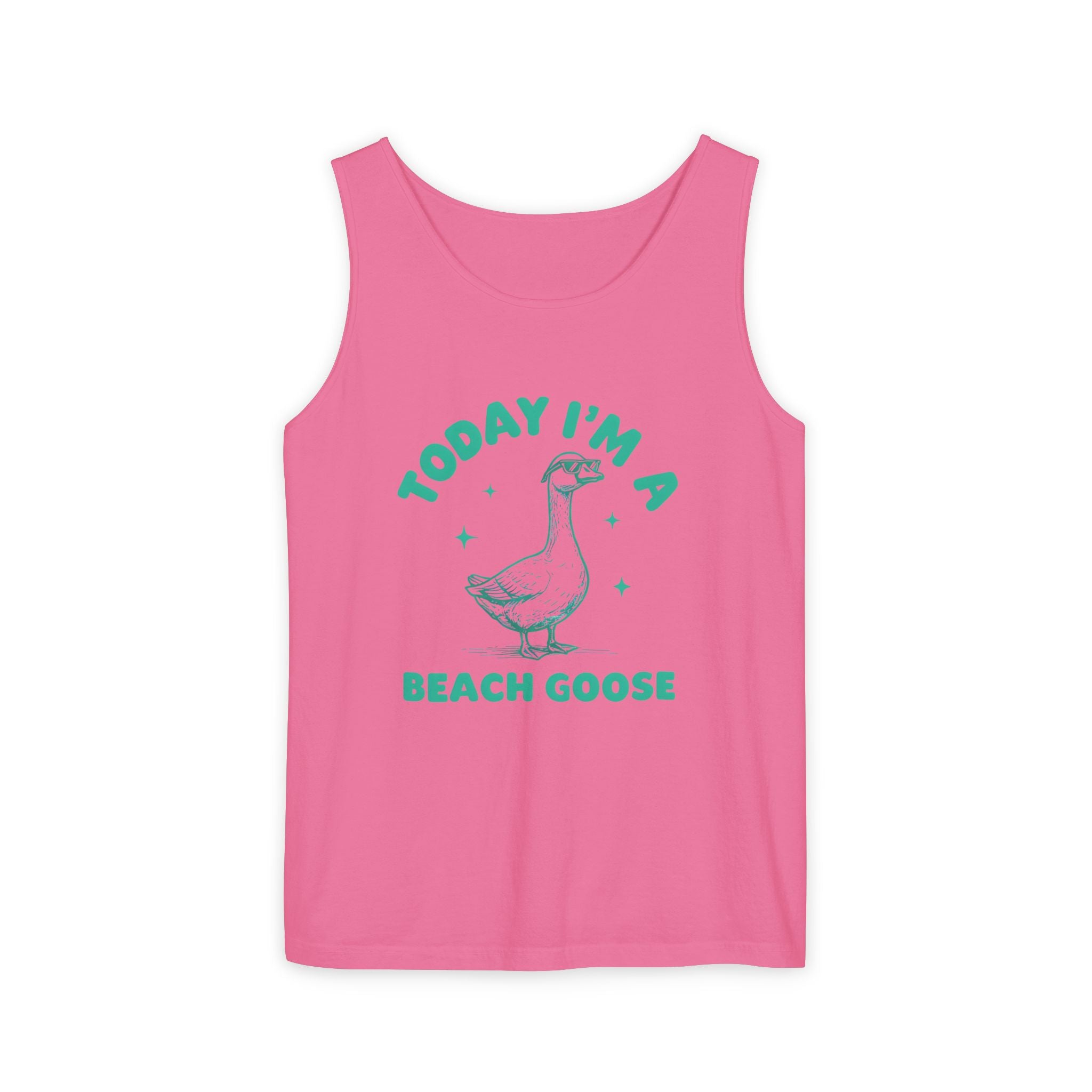 Funny Goose Tank Top, Beach Goose Shirt, Comfort Colors Summer Sleeveless Tee, Humorous Bird Lover Gift, Vintage Cover-up