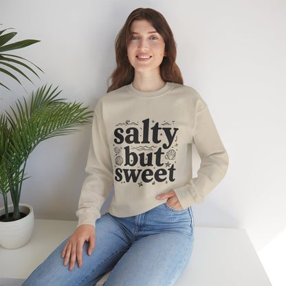 Salty But Sweet Sweatshirt Gift For Beach Bums