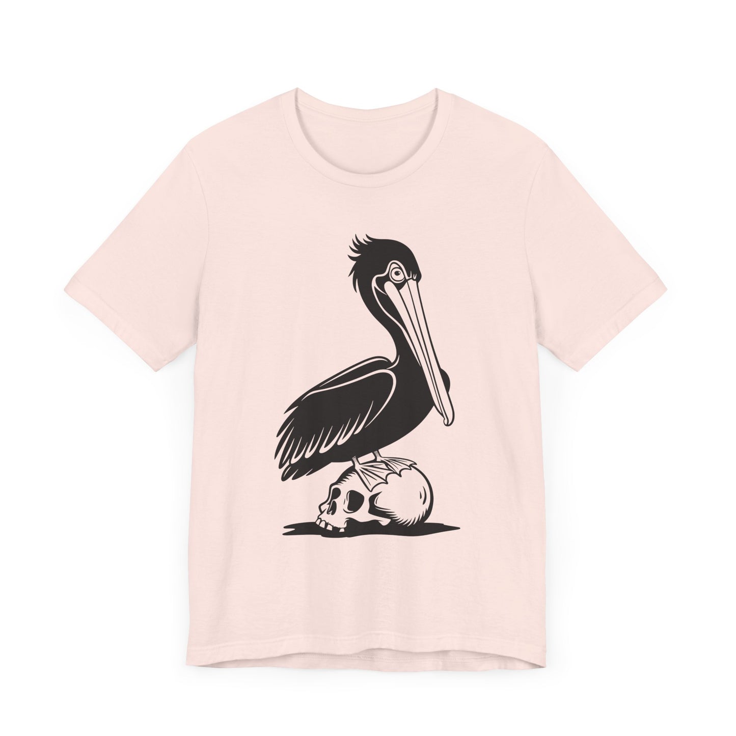 Pelican Standing On Skull T-Shirt