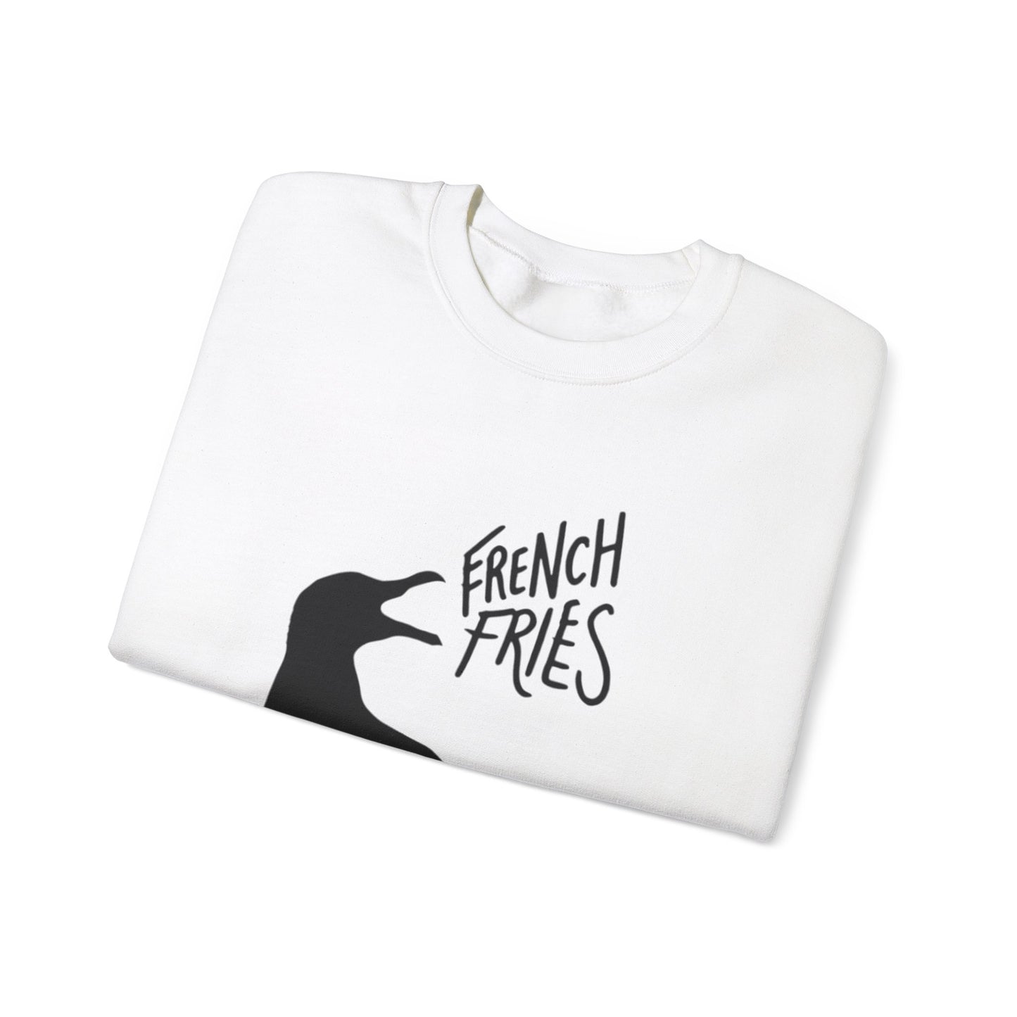 Funny Shirt For Girlfriend, Seagull Screaming For French Fries Sweatshirt, Gift For Wife, Mom, Sister, Anyone Who Loves The Beach