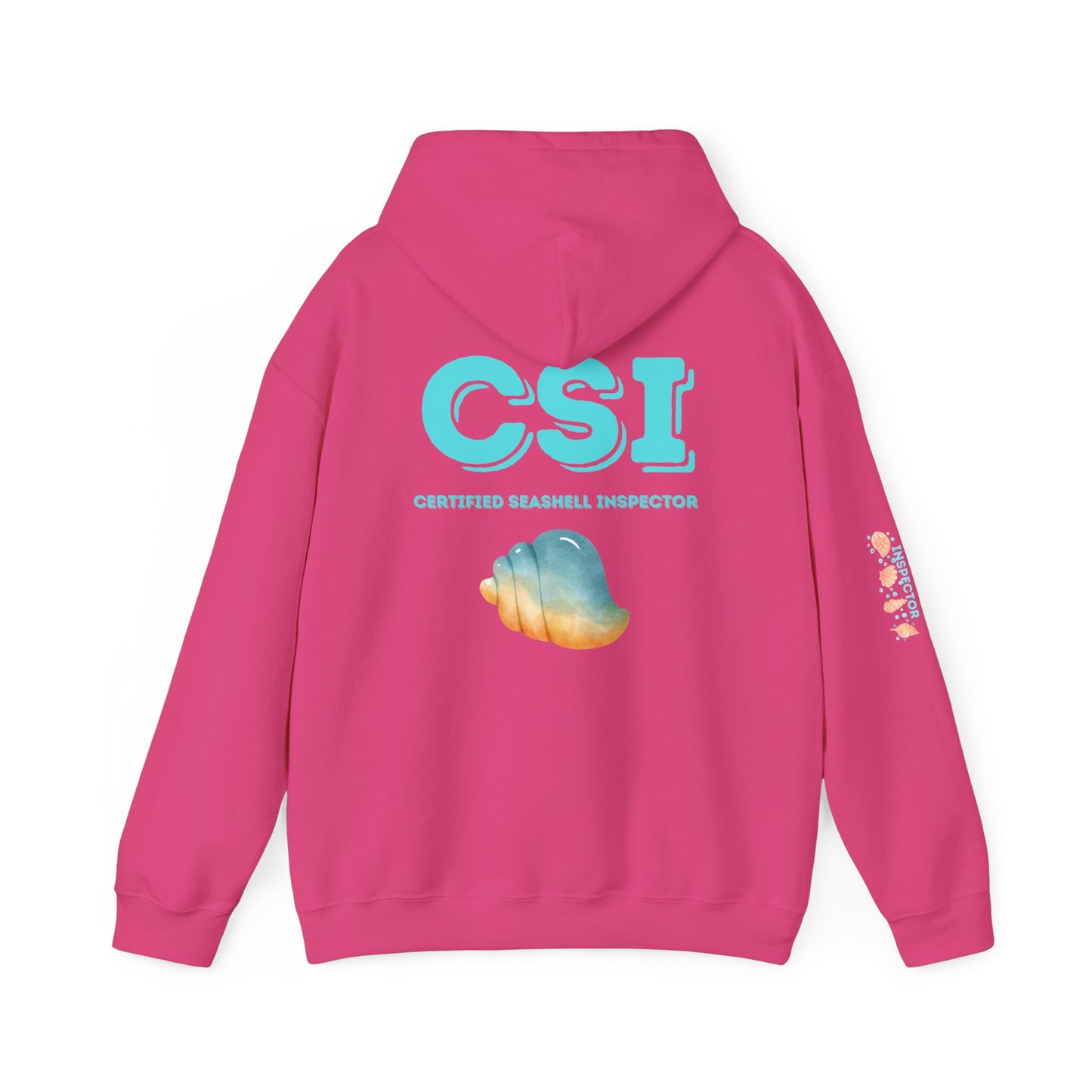 CSI Certified Seashell Inspector Hoodie Show Me Your Seashells Beach Sweatshirt