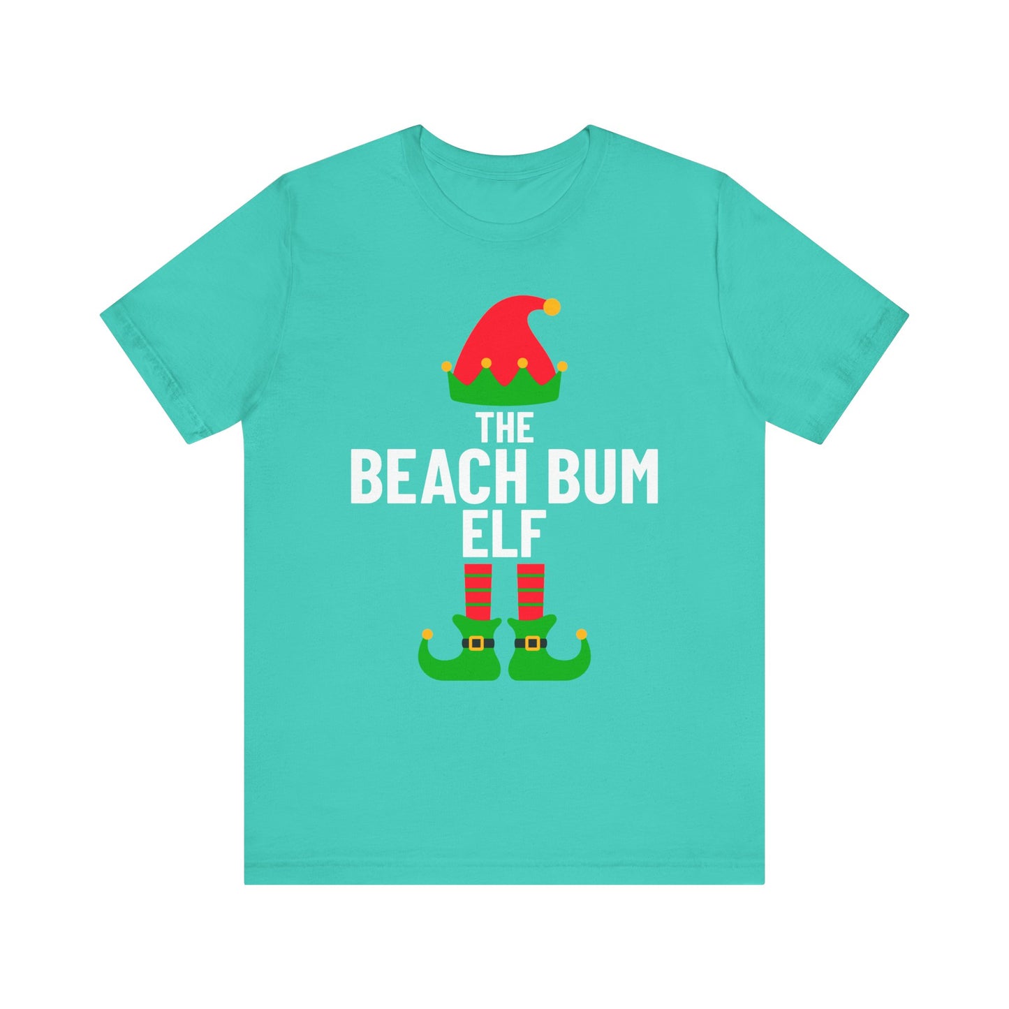 Beach Bum Shirt, Christmas Beachy Tshirt, Gift for Beach Bums, Unisex Tee, Ocean Vibes Top, Summer Vacation T-Shirt, Coastal Theme Clothing, Vacay Vibes