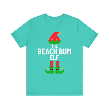 Beach Bum Shirt, Christmas Beachy Tshirt, Gift for Beach Bums, Unisex Tee, Ocean Vibes Top, Summer Vacation T-Shirt, Coastal Theme Clothing, Vacay Vibes