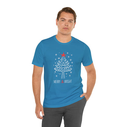 Beach Christmas Tree Shirts For Him And Her