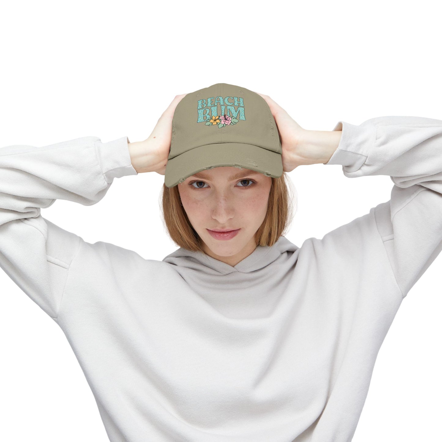 Beach Bum Hat Distressed Cotton Cap Unisex