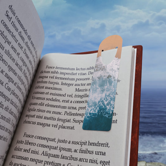 Custom Beach Lover Bookmark Gift for Bookworms, Ocean Inspired Book Accessory