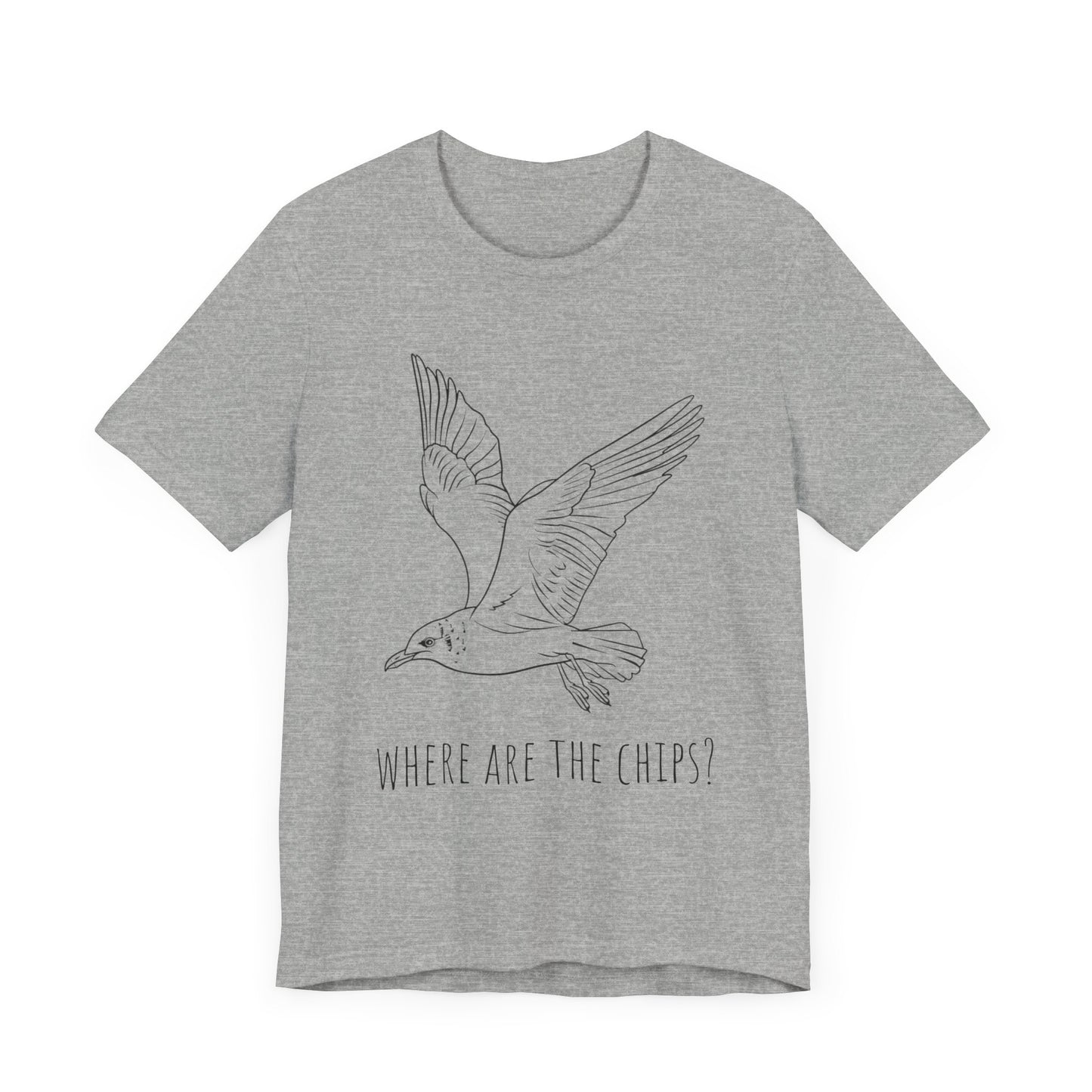 Funny Seagull Shirt Where Are The Chips T-Shirt