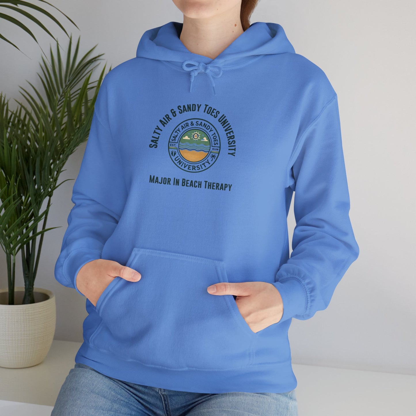 Beach Lovers Hoodie: Salty Air & Salty Toes University Sweatshirt