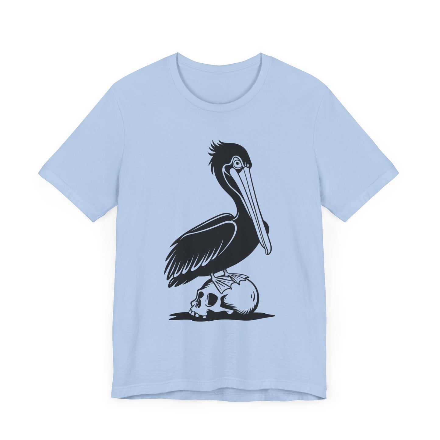 Pelican Standing On Skull T-Shirt