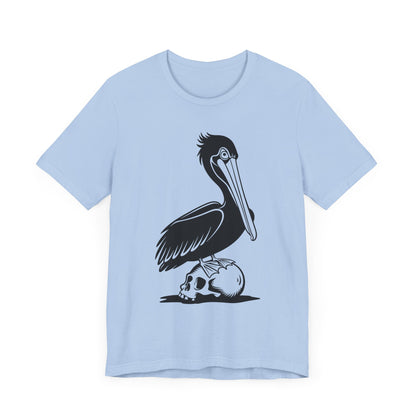 Pelican Standing On Skull T-Shirt