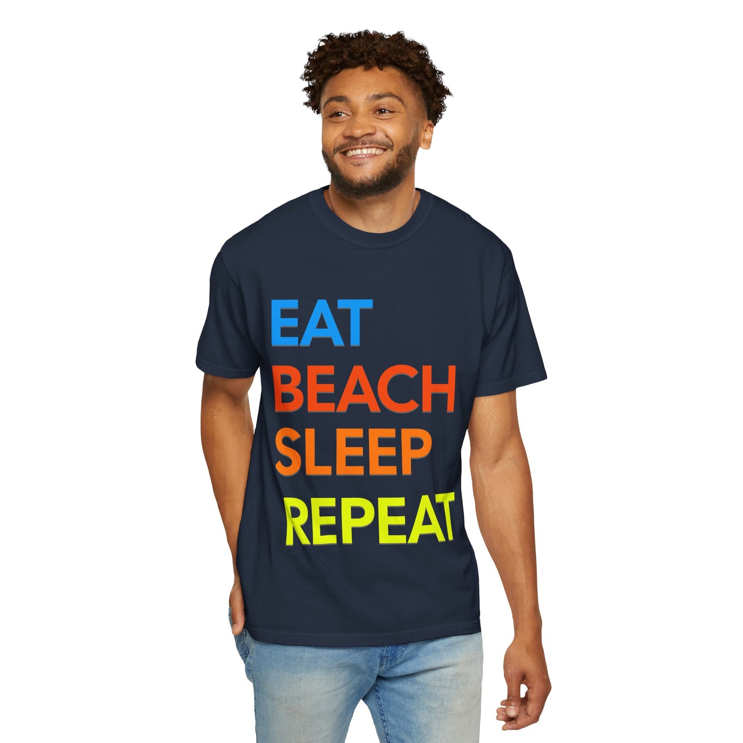 Eat Beach Sleep Repeat Beach Lover Retro T-Shirt