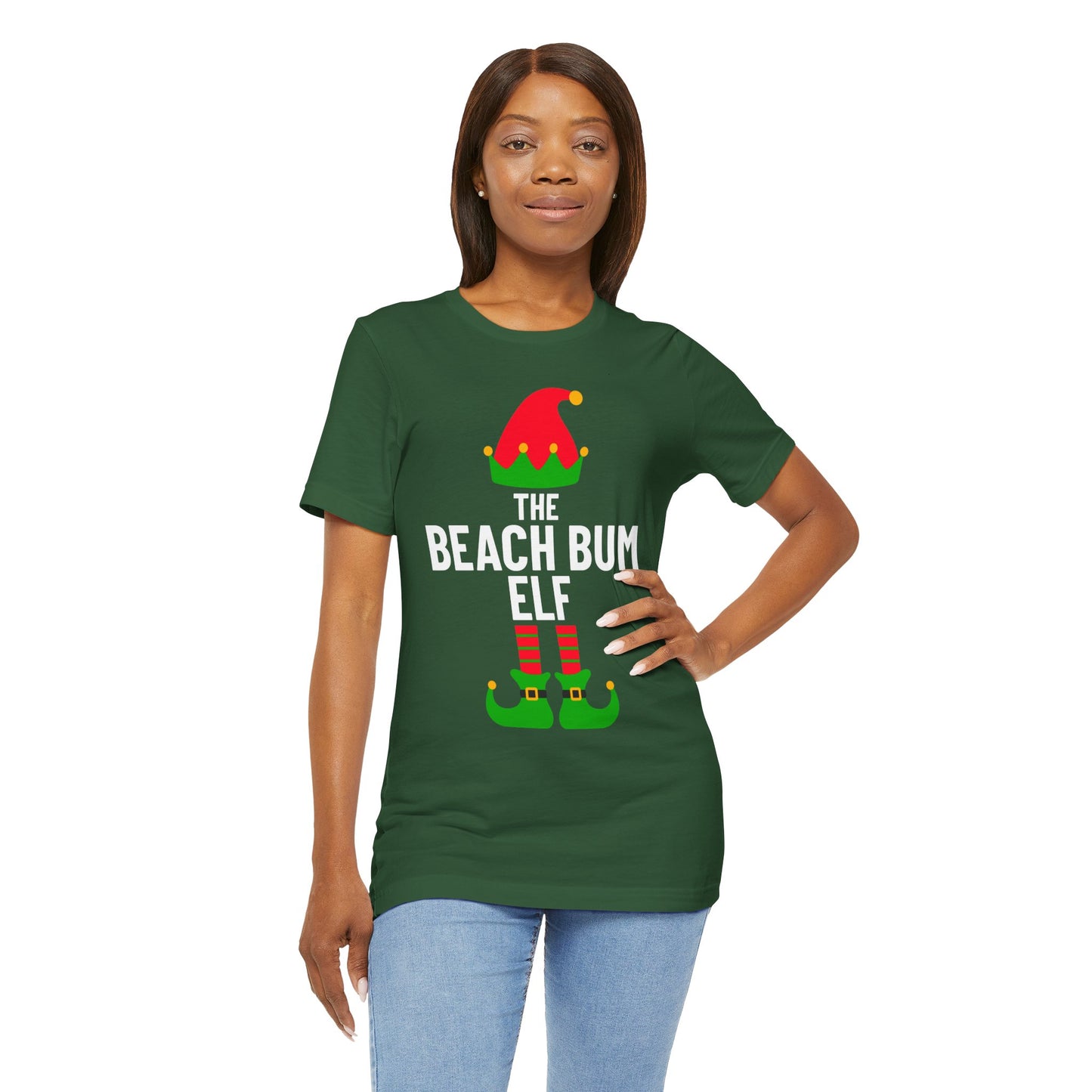 Beach Bum Shirt, Christmas Beachy Tshirt, Gift for Beach Bums, Unisex Tee, Ocean Vibes Top, Summer Vacation T-Shirt, Coastal Theme Clothing, Vacay Vibes