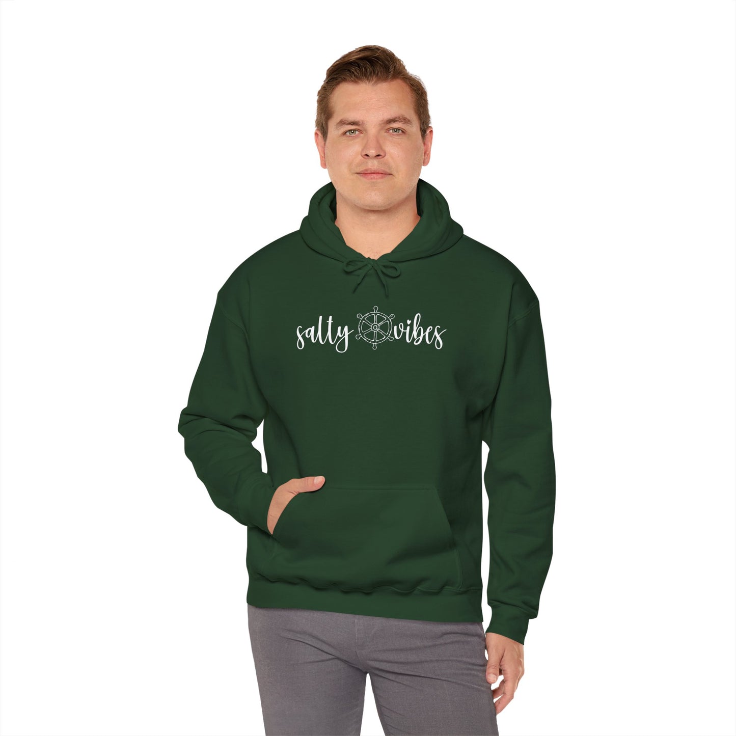 Salty Vibes Anchor Hoodie For Beach Lovers Beach Bum Sweatshirt