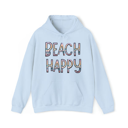 Beach Happy Hoodie Beach Ocean Lovers Print Sweatshirt For Women Gift For Men
