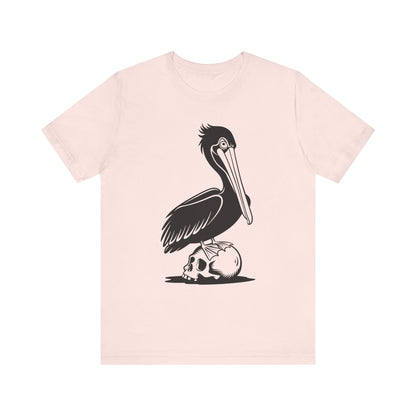 Pelican Standing On Skull T-Shirt