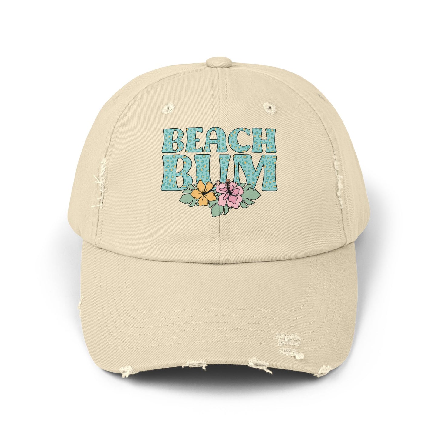 Beach Bum Hat Distressed Cotton Cap Unisex