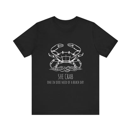 She Crab Shirt Design Beach Day Unisex Tee