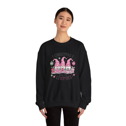 Christmas With My Gnomies Xmas Sweatshirt For Women