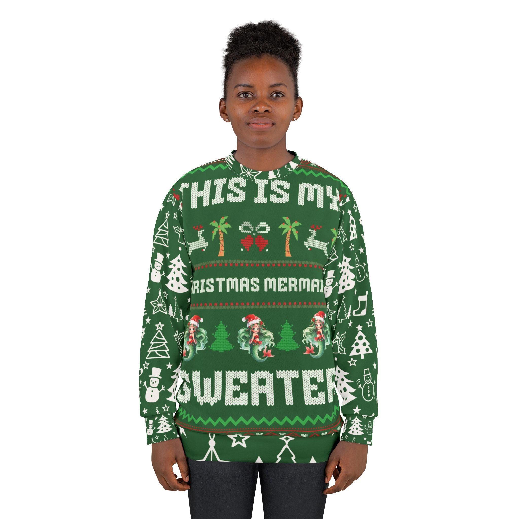 Mermaid Lover Ugly Christmas Sweatshirt