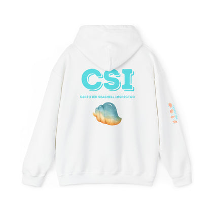CSI Certified Seashell Inspector Hoodie Show Me Your Seashells Beach Sweatshirt