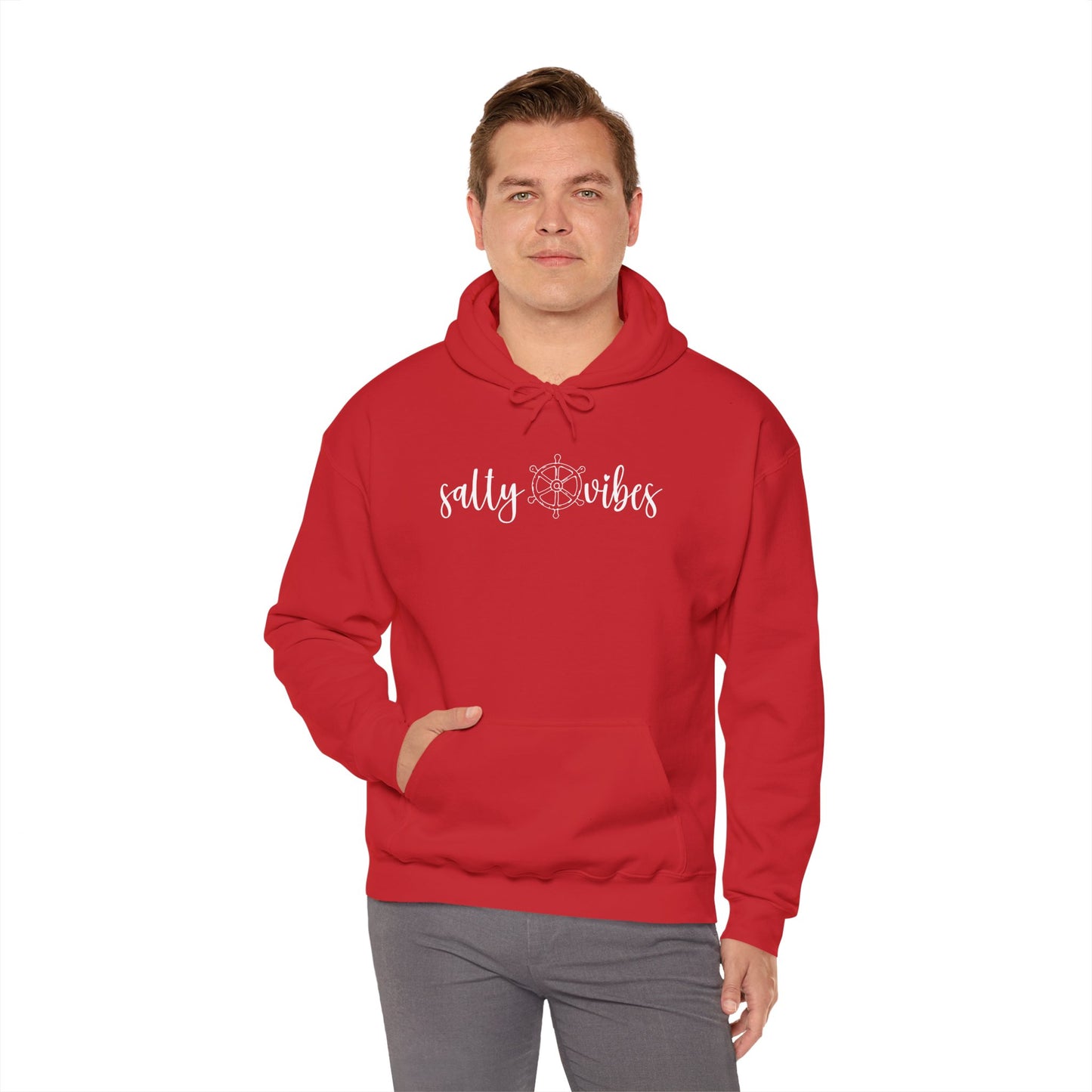 Salty Vibes Anchor Hoodie For Beach Lovers Beach Bum Sweatshirt