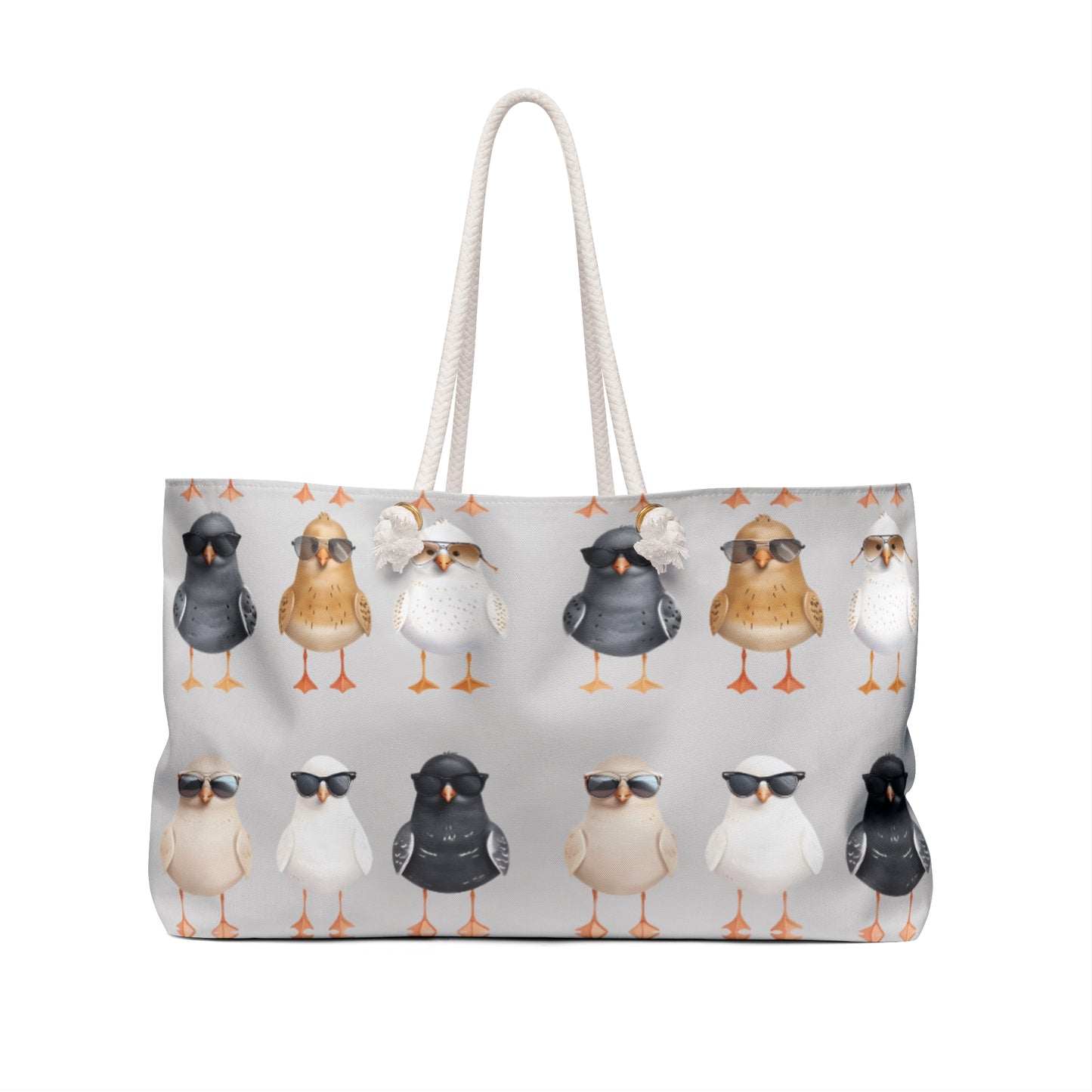 Beach Bag Cute Seagulls Wearing Sunglasses