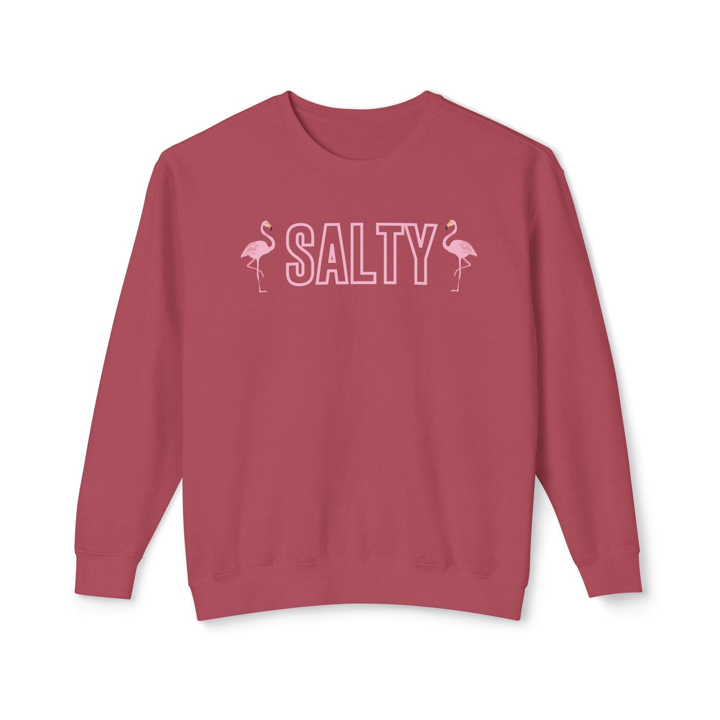 Flamingo Salty Sweatshirt For Beach Lovers Comfort Colors