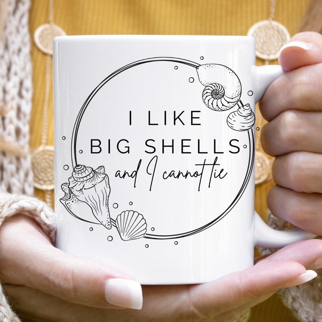 seashell collector coffee mug