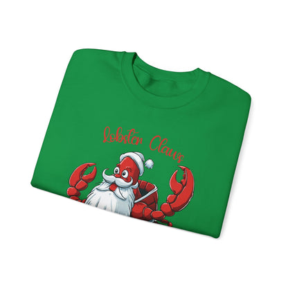 Lobster Christmas Sweatshirt, Holiday Ugly Sweater, Funny Beach Shirt, Festive Crewneck Sweat Shirt For Holiday Parties For Him And Her