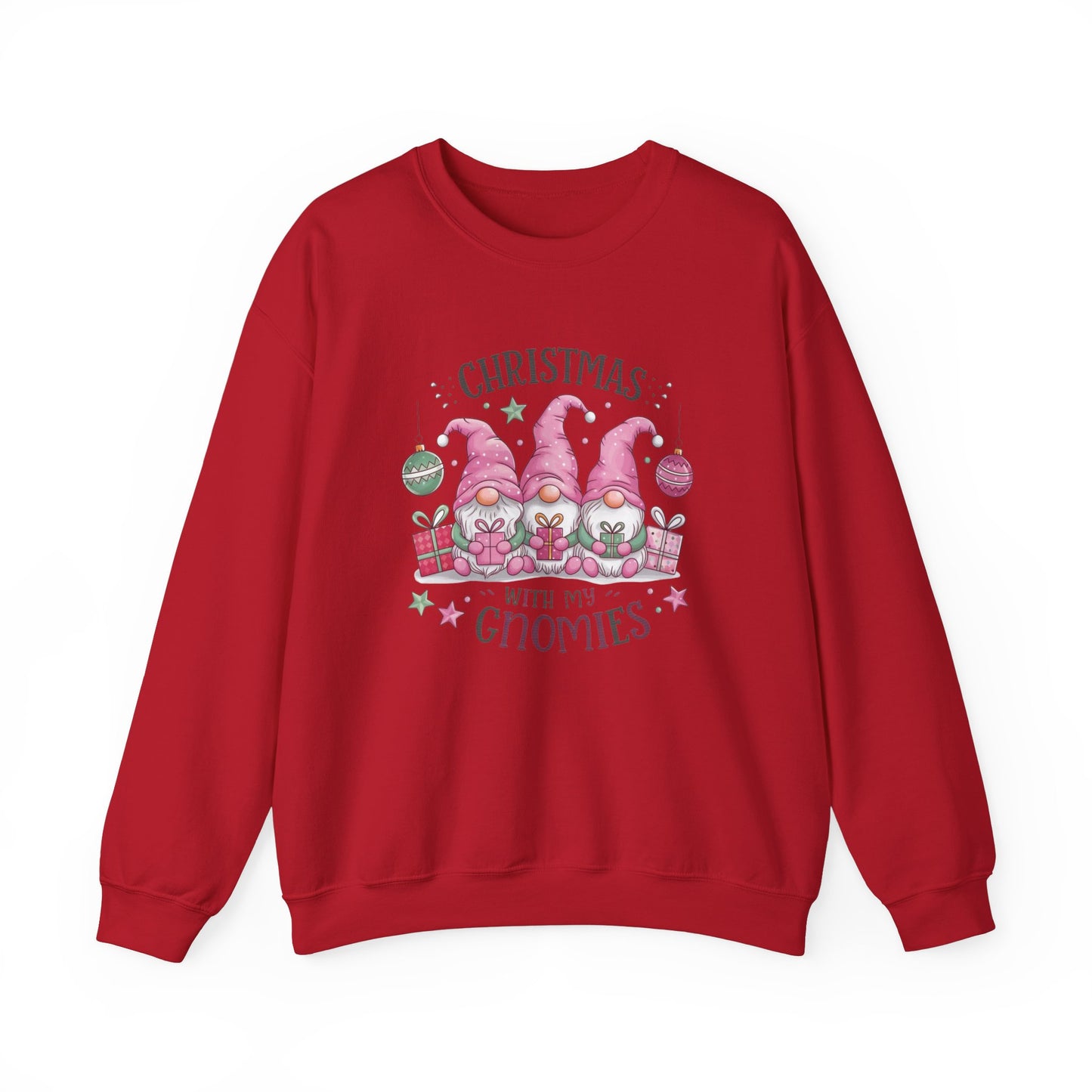 Christmas With My Gnomies Xmas Sweatshirt For Women