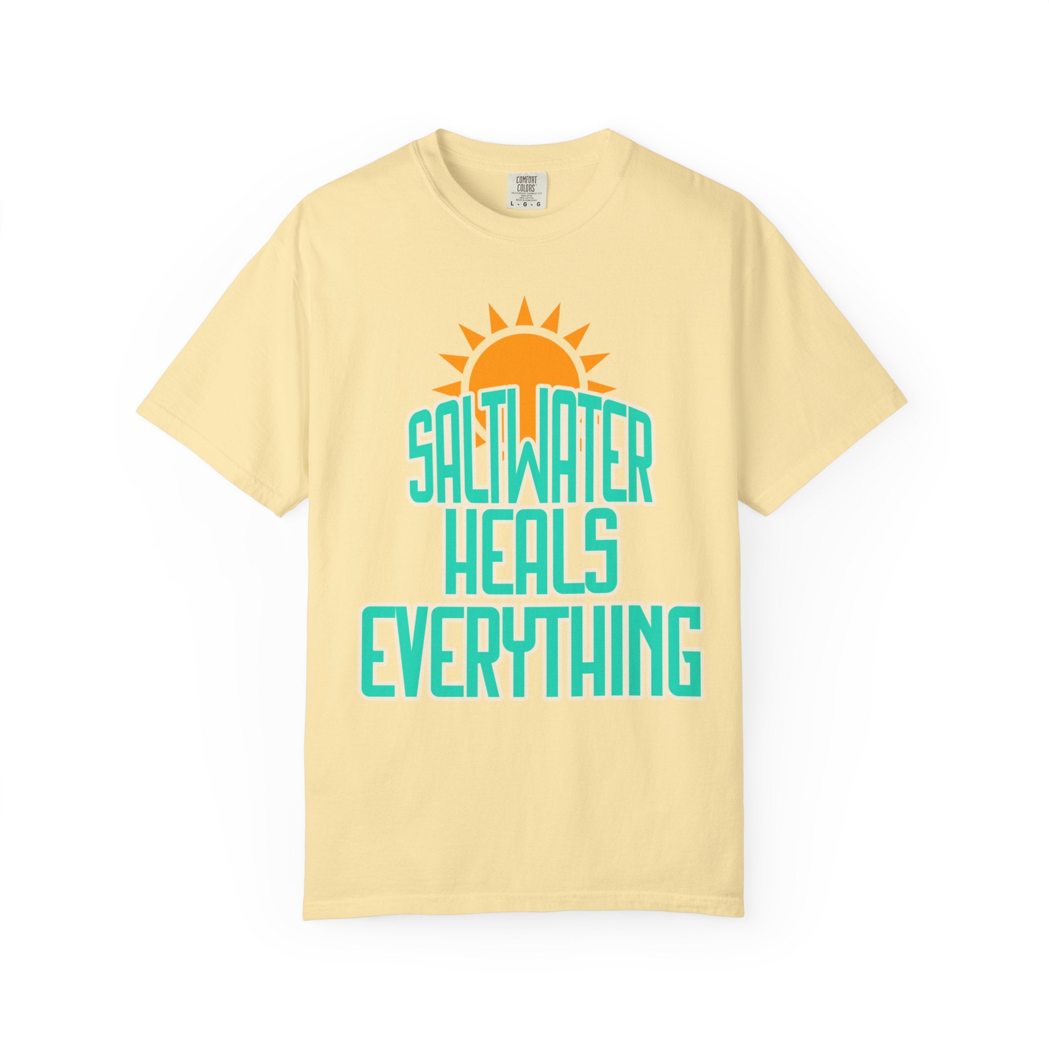 Saltwater Beach Shirt Comfort Colors, Cute Summer Shirt, Oversized Beach Tee, Swimsuit Cover Shirt Comfort Colors Summer Tshirt Vacation Tee