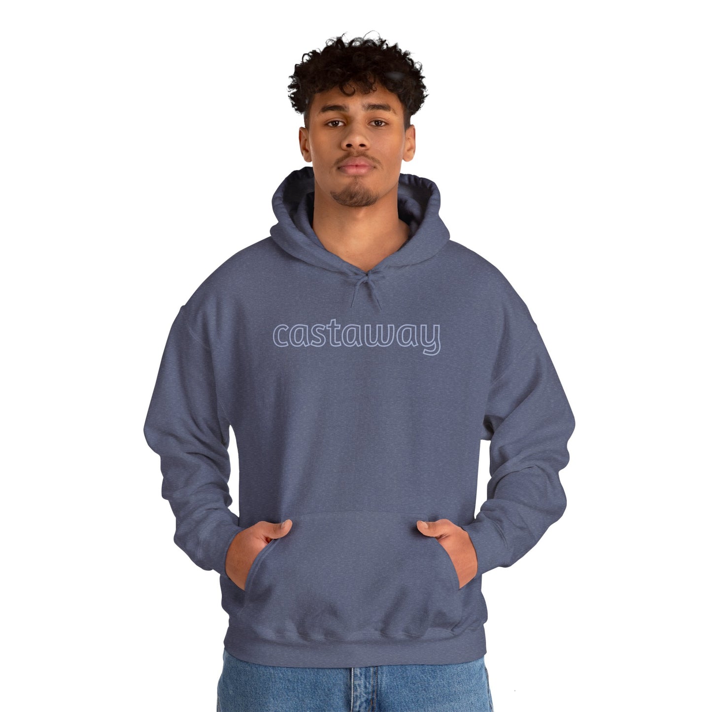 Beach Hoodie Castaway Blue On Blue Sweatshirt