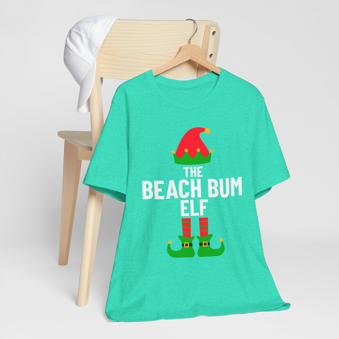 Beach Bum Shirt, Christmas Beachy Tshirt, Gift for Beach Bums, Unisex Tee, Ocean Vibes Top, Summer Vacation T-Shirt, Coastal Theme Clothing, Vacay Vibes