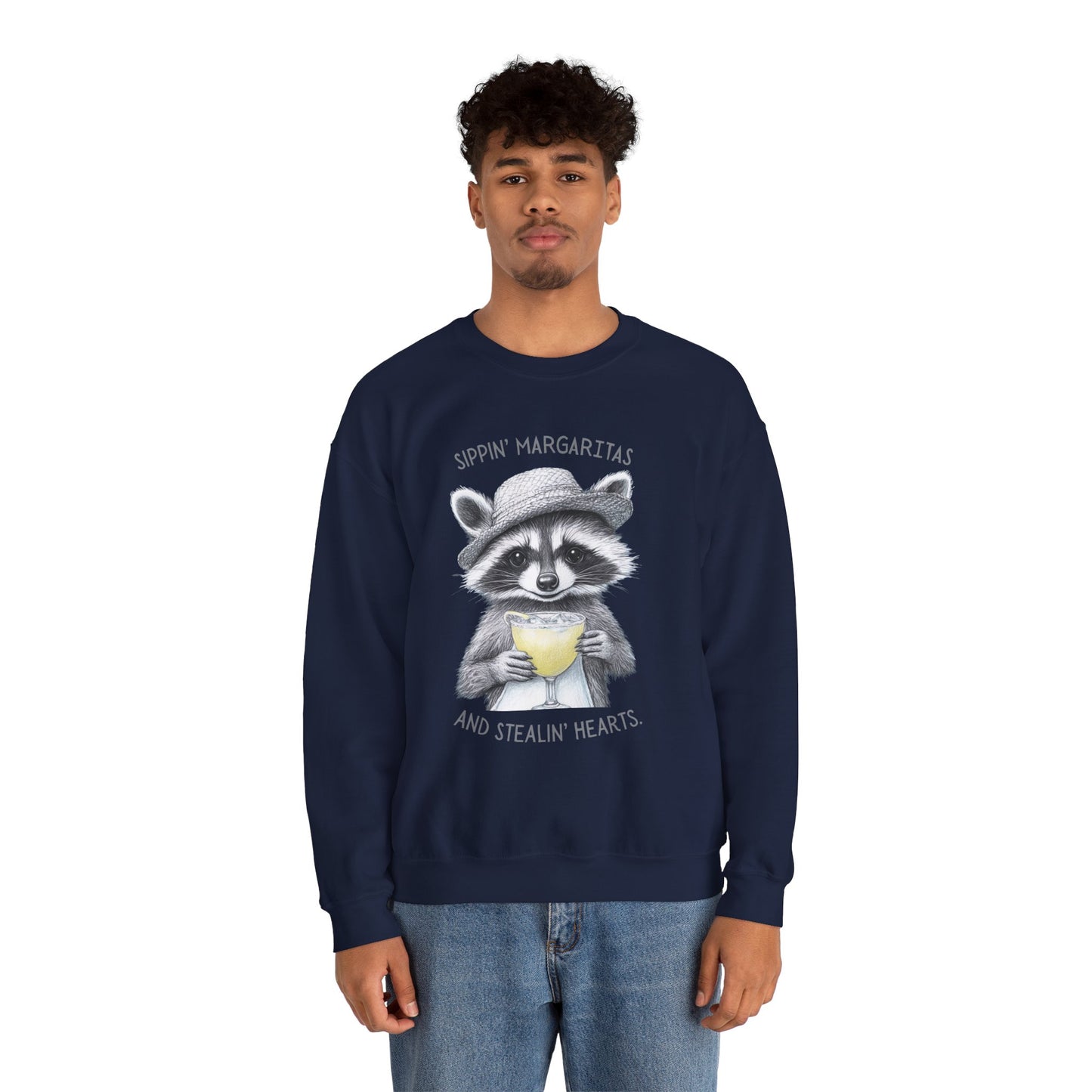 Raccoon Beach Bum Sweatshirt