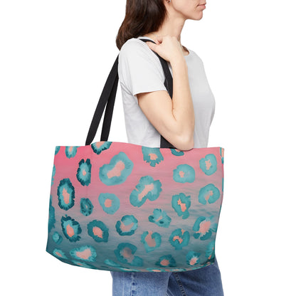 Tropical Leopard Tote Bag Ombre Trending