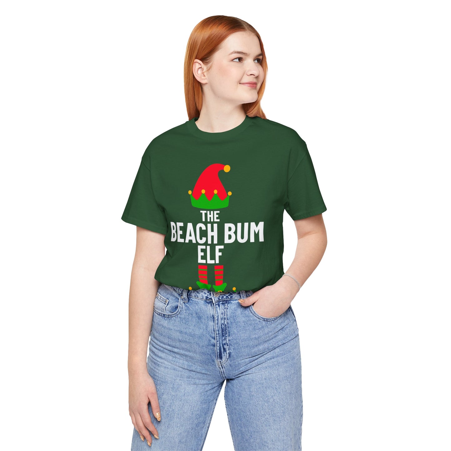 Beach Bum Shirt, Christmas Beachy Tshirt, Gift for Beach Bums, Unisex Tee, Ocean Vibes Top, Summer Vacation T-Shirt, Coastal Theme Clothing, Vacay Vibes