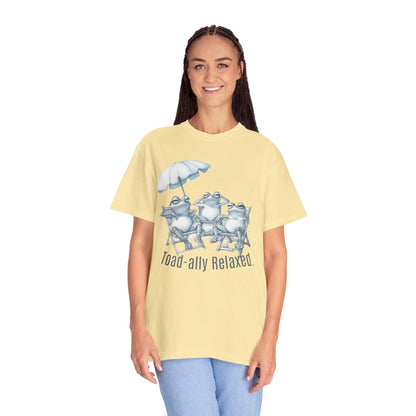 Toad-ally Relaxed Frog Beach Shirt Graphic Tee For Frog Lovers