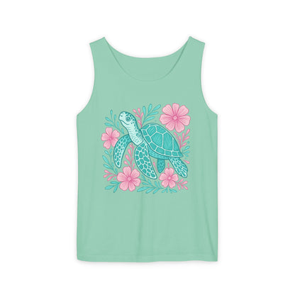 Sea Turtle Tank Top Beach Ocean Lovers Apparel, Turtle Lovers Shirt, Summer Sleeveless Shirt, Nature Lover Gift, Tropical Beachwear For Her