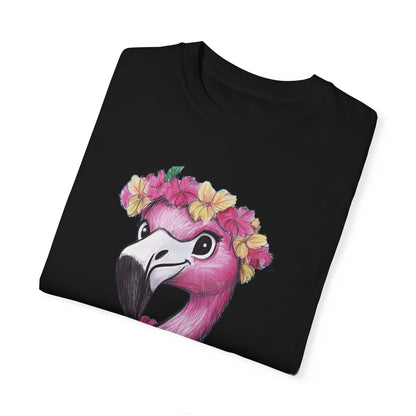 Flamingo Beach T-shirt Let's Flamingle