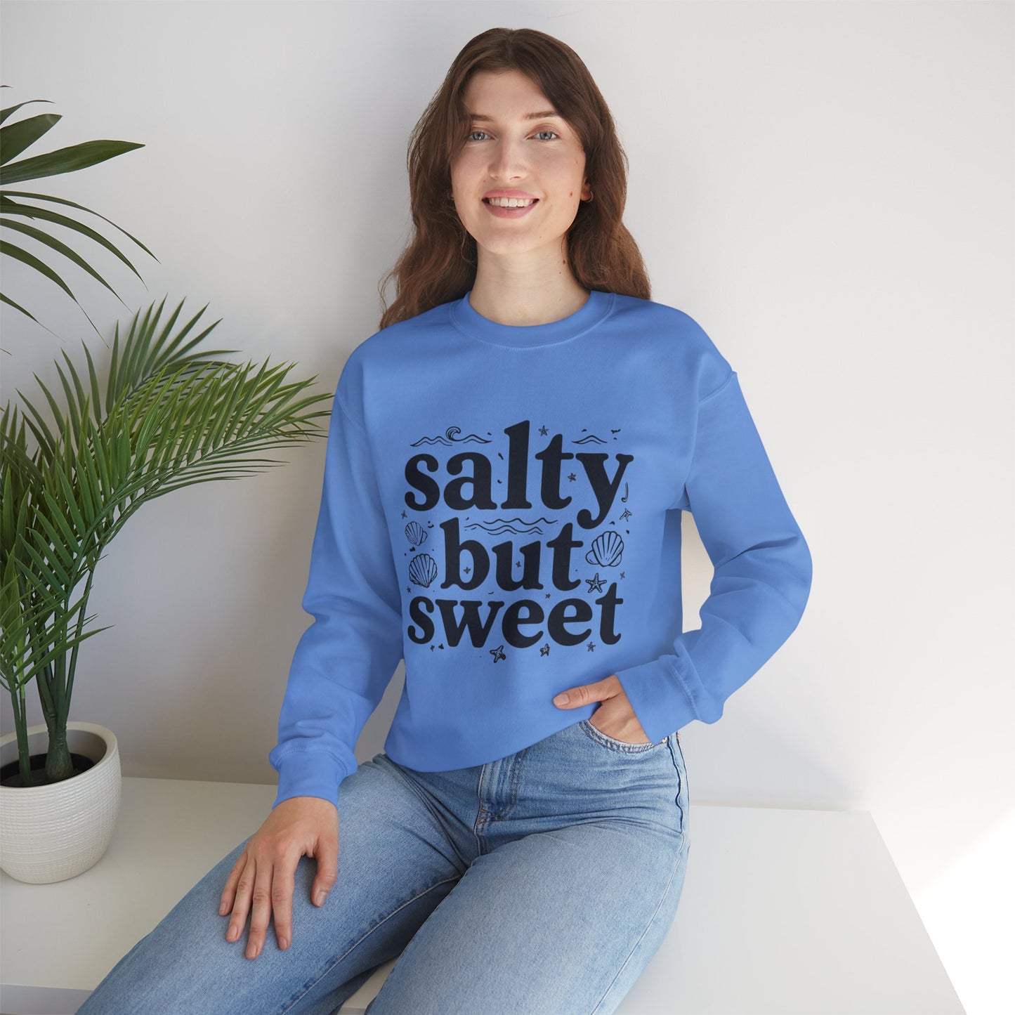 Salty But Sweet Sweatshirt Gift For Beach Bums